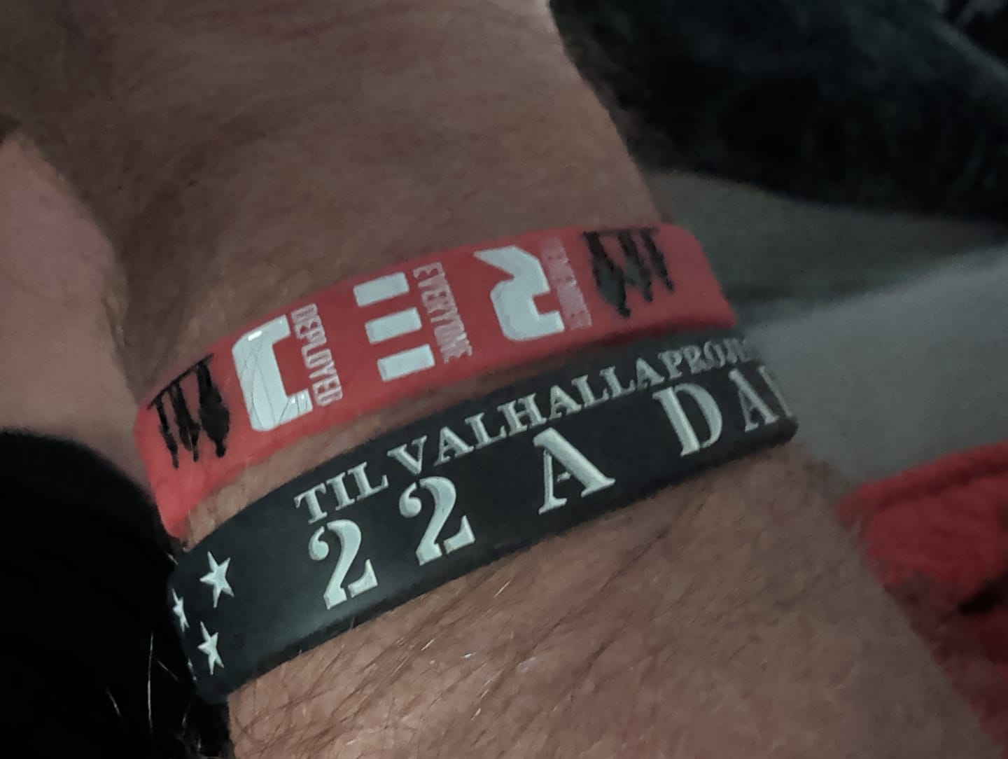 Customer photo review of Remember Everyone Deployed - Silicone Bracelet