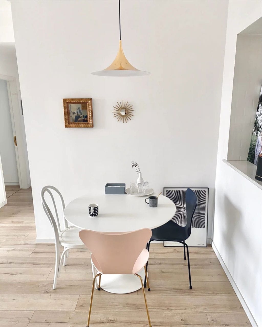 Customer photo review of Semi Pendant Light, Arch Spun Aluminium Shade, E26/E27, Hardwired