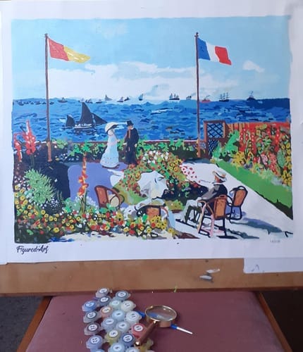 Customer photo review of La terrasse à Sainte-Adresse - Monet