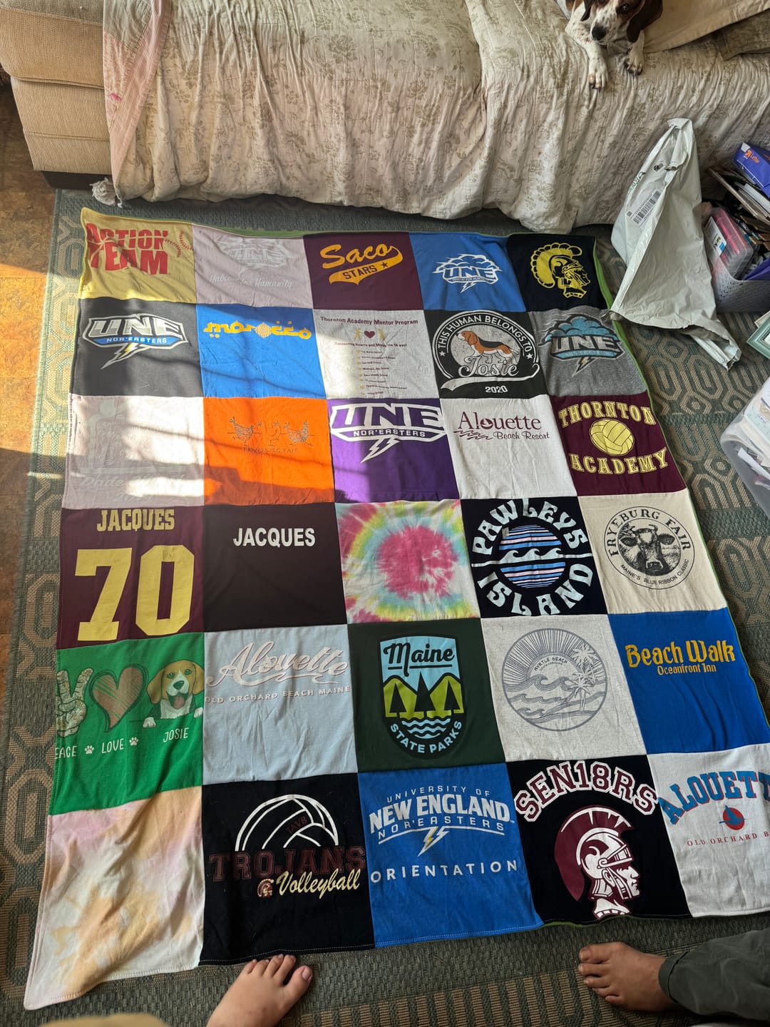 Customer photo review of Project Repat T-Shirt Quilt