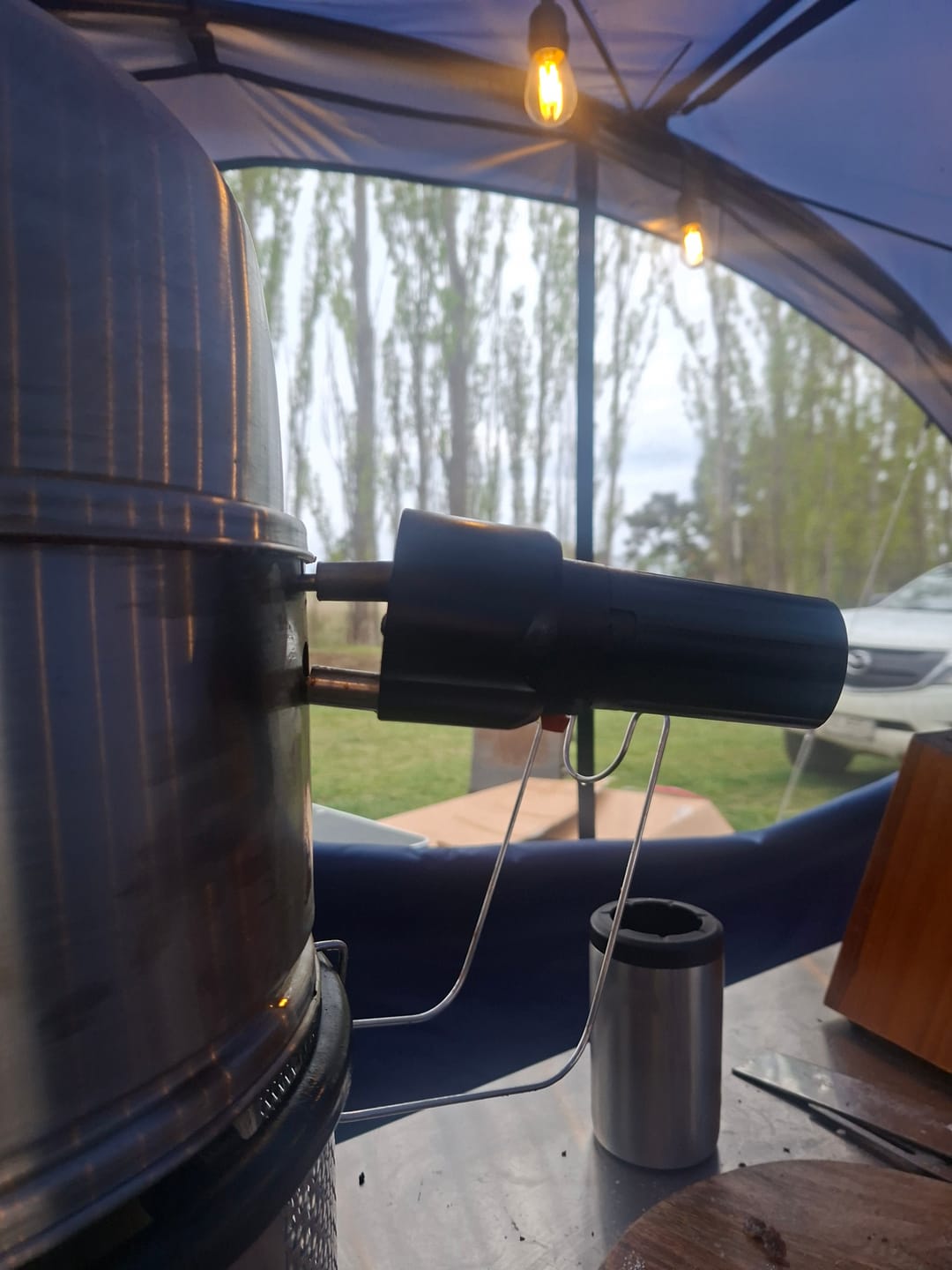 Customer photo review of COBB Rotisserie with Dome Extension