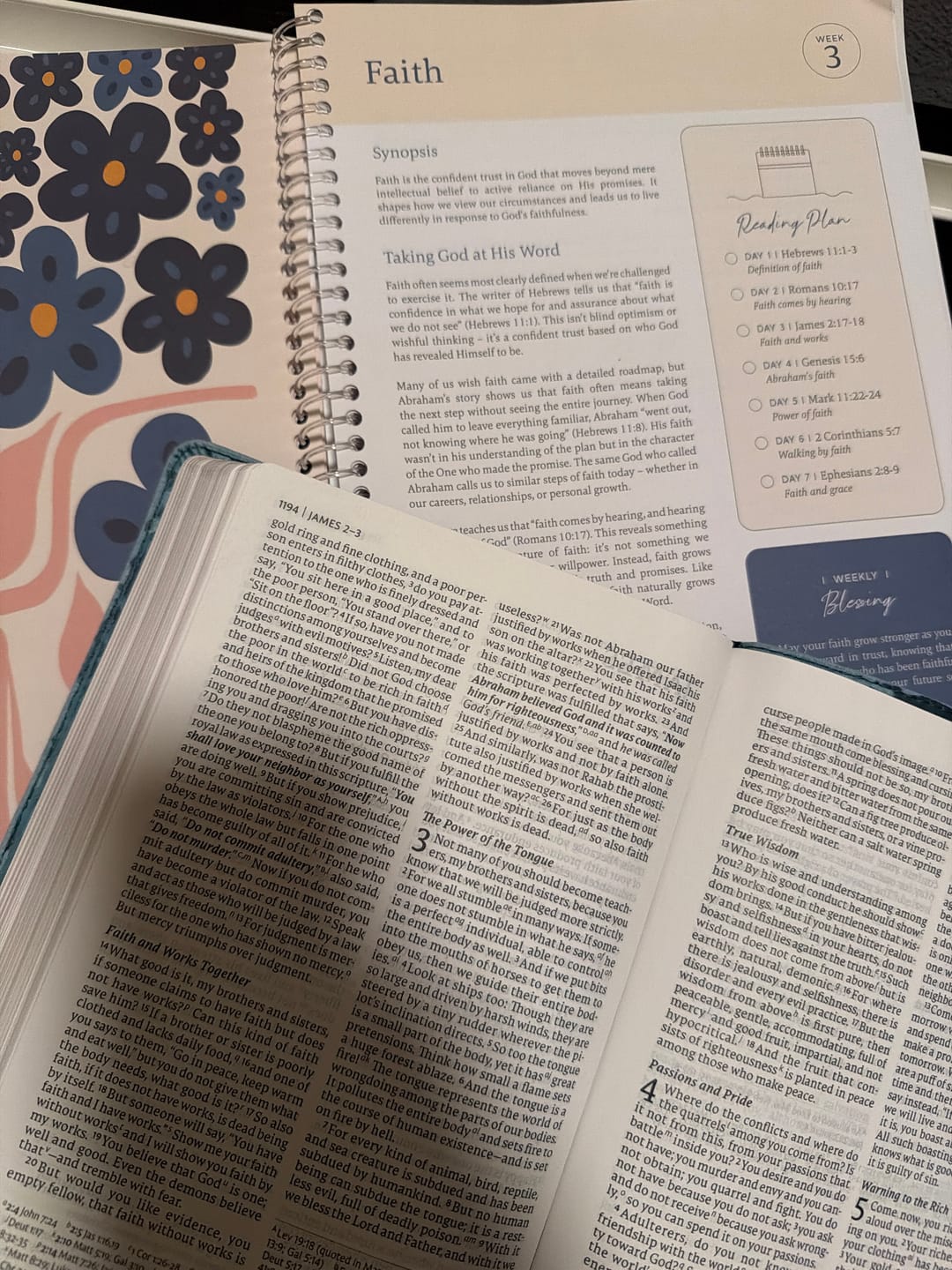 Customer photo review of The Bible In A Year: A 52-Week Journey Through God's Word (Softcover)