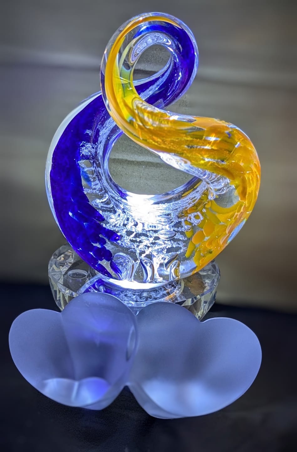 Customer photo review of Twisted Circle of Life with Cremation Ashes