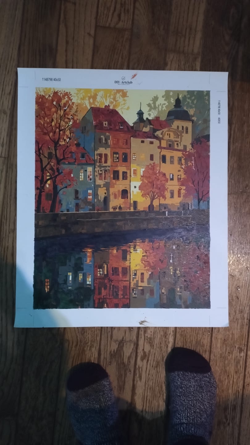 Customer photo review of Prague | Paint by Number