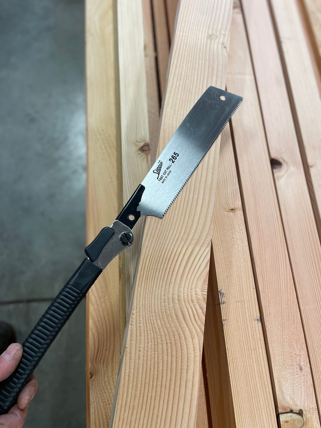 Customer photo review of Shogun | Japanese Folding Crosscut Pull Saw 265mm Length