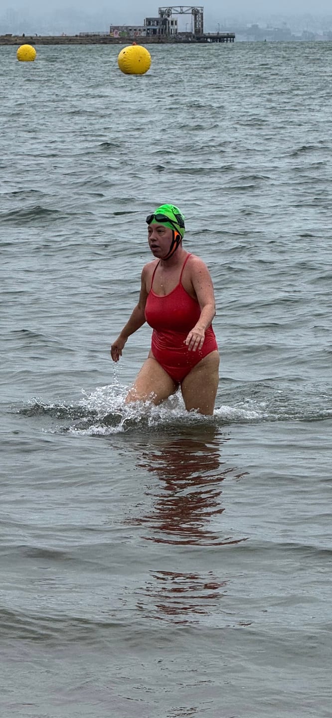 Customer photo review of NanoClear™ Strike Swim Goggles Smoke - (Black)
