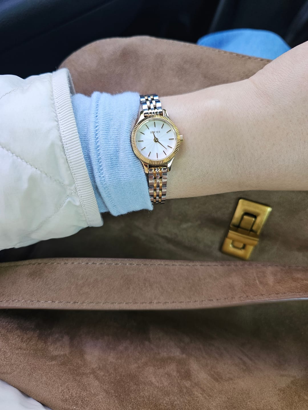 Customer photo review of Sophie Gold Silver