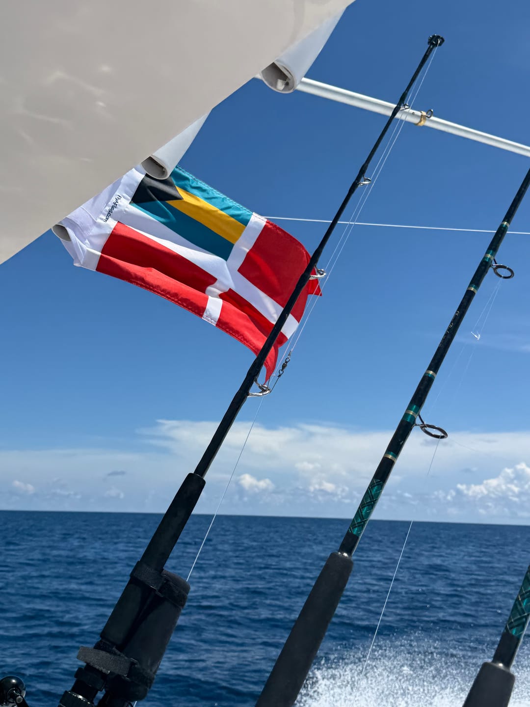 Customer photo of the Red, White & Fish Flag (Love of Angling Flag)