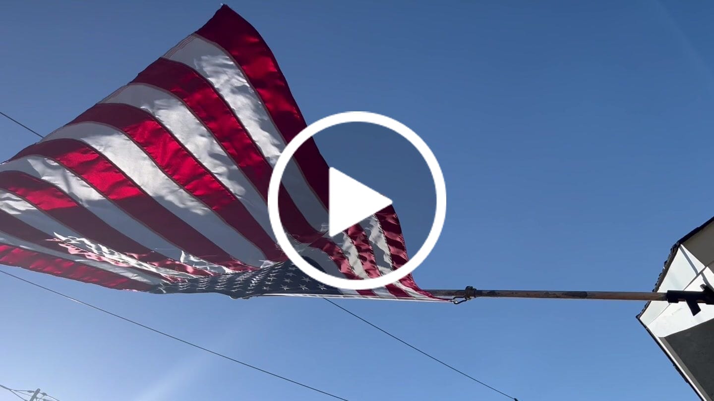 Customer video review of Heavy Duty American Nylon Flag - Made In USA