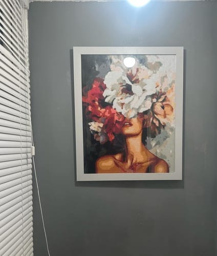 Customer photo review of Broderie Diamant - Beauté derrière les fleurs