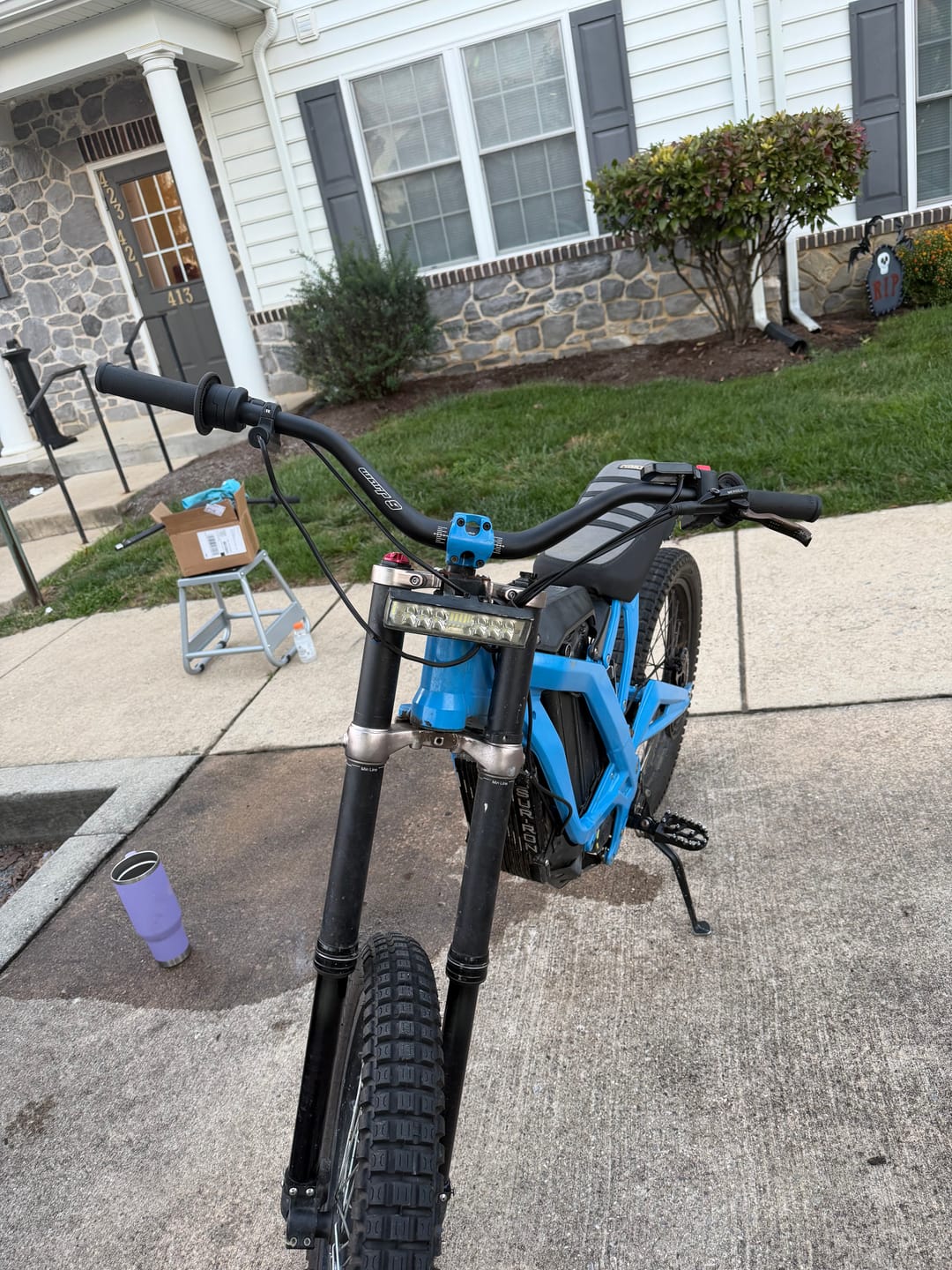 Customer photo review of DBI Magura 1/4 Turn Electronic Throttle Assembly | Surron LBX