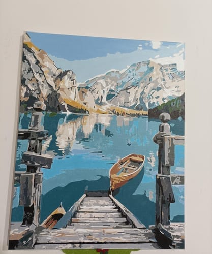 Customer photo review of Barque sur un Lac de Montagne