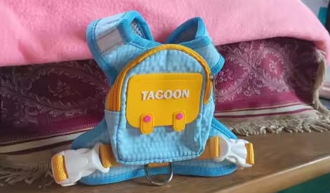Customer photo review of Arnés con Mochila
