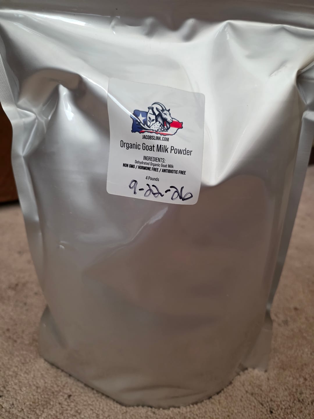 Customer photo review of Organic Goat Milk Powder