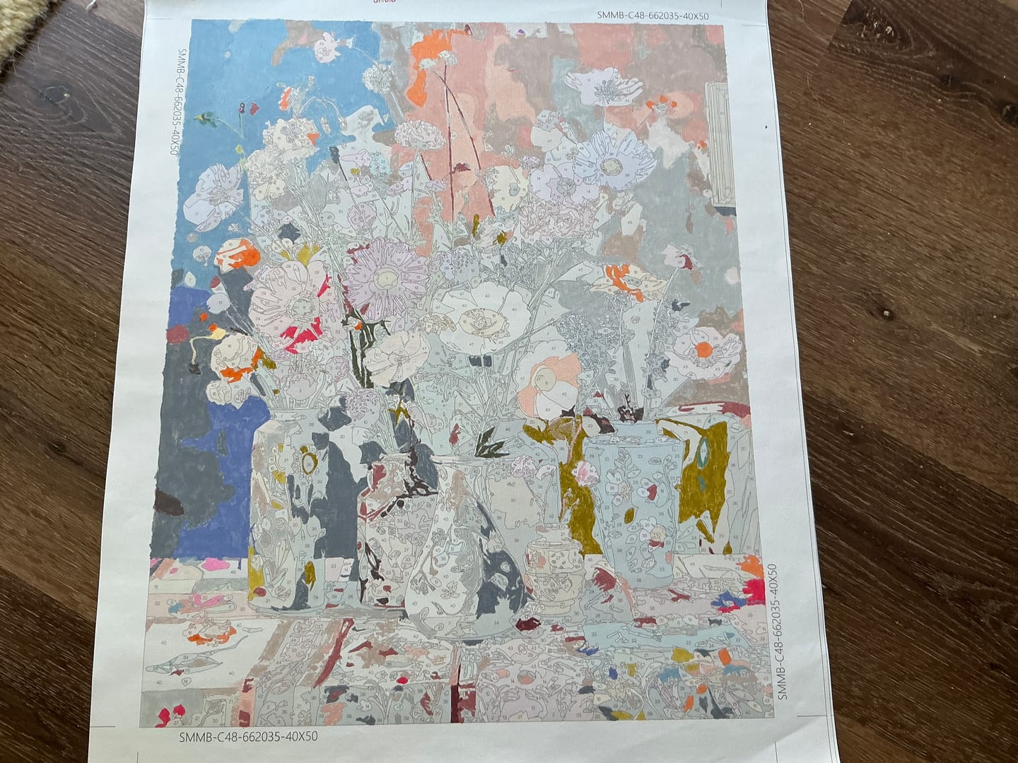 Customer photo review of Wildflower Bouquet Paint By Numbers Kit