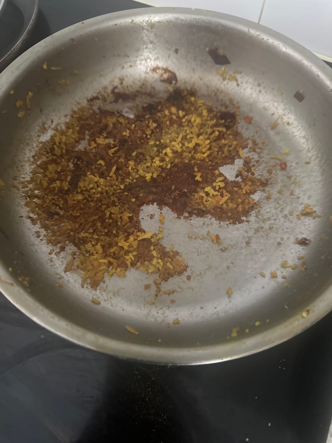 Customer photo review of Hand-Hammered Titanium Pan with Two Handles