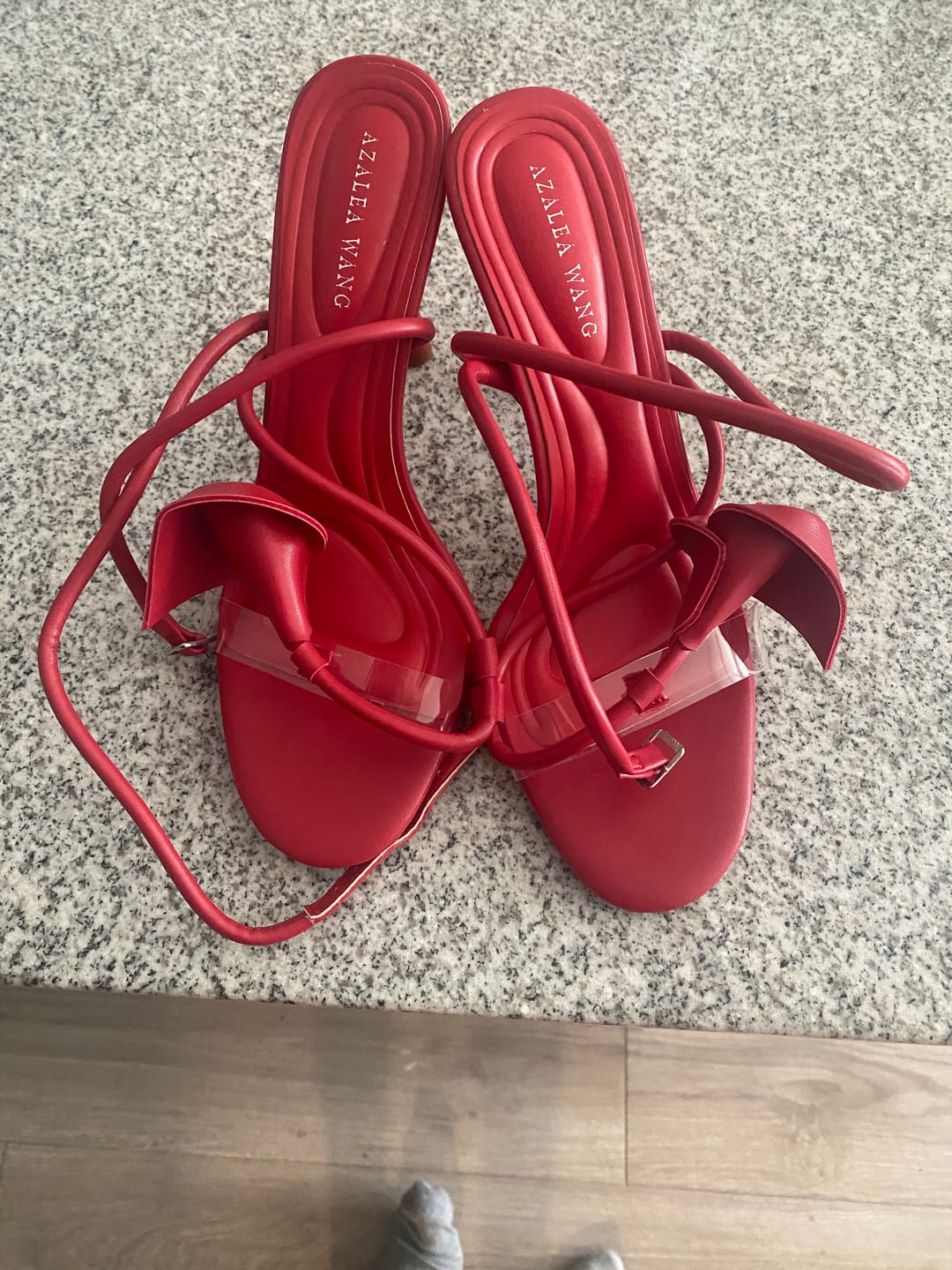 Customer photo review of NILOU-RED STILETTO SANDAL