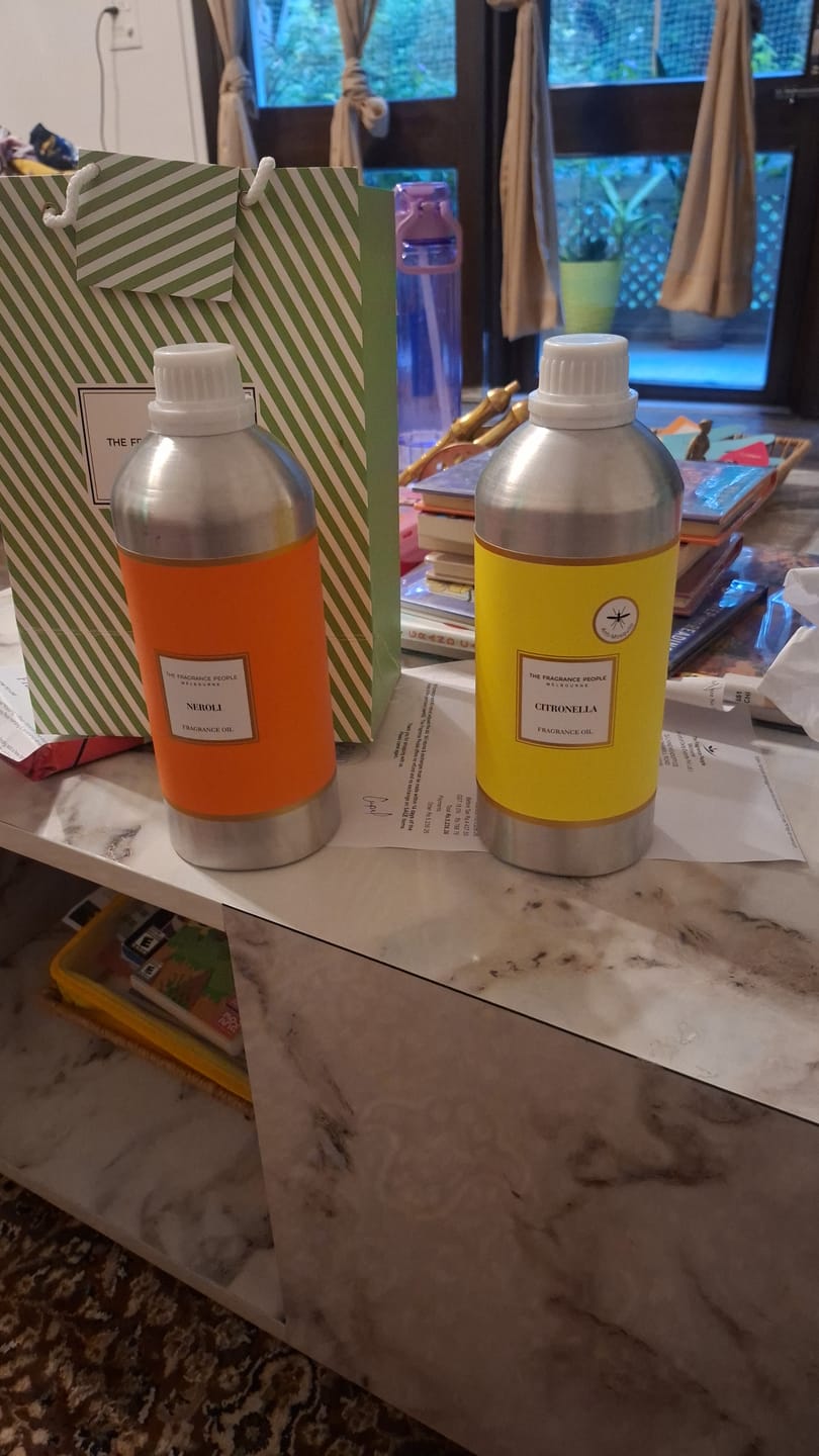 Customer photo review of Neroli Fragrance Oil  (1 Litre)