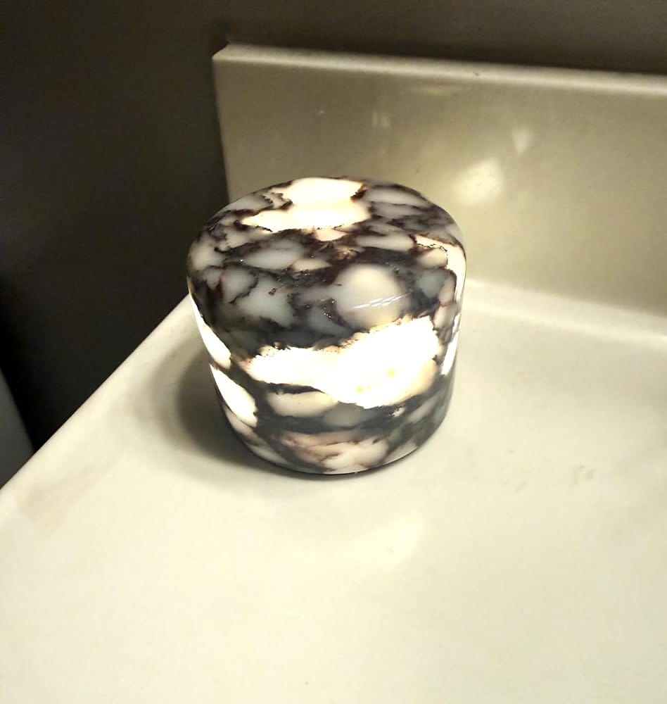 Customer photo review of Marble and Onyx Night Stand Lamp