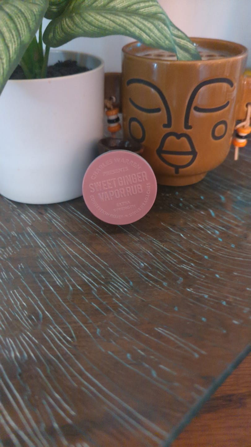 Customer photo review of Extra Strength Sweet Ginger Vapor Rub [Compact]