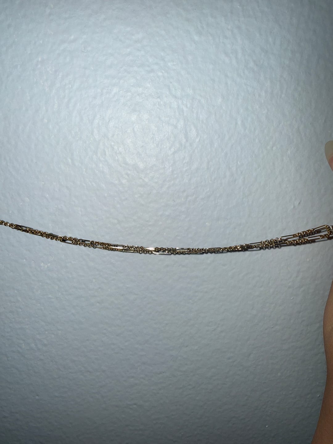 Customer photo review of Fine Figaro Chain
