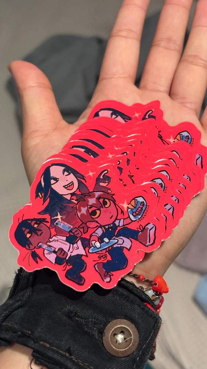 Customer photo review of Custom Die Cut Stickers