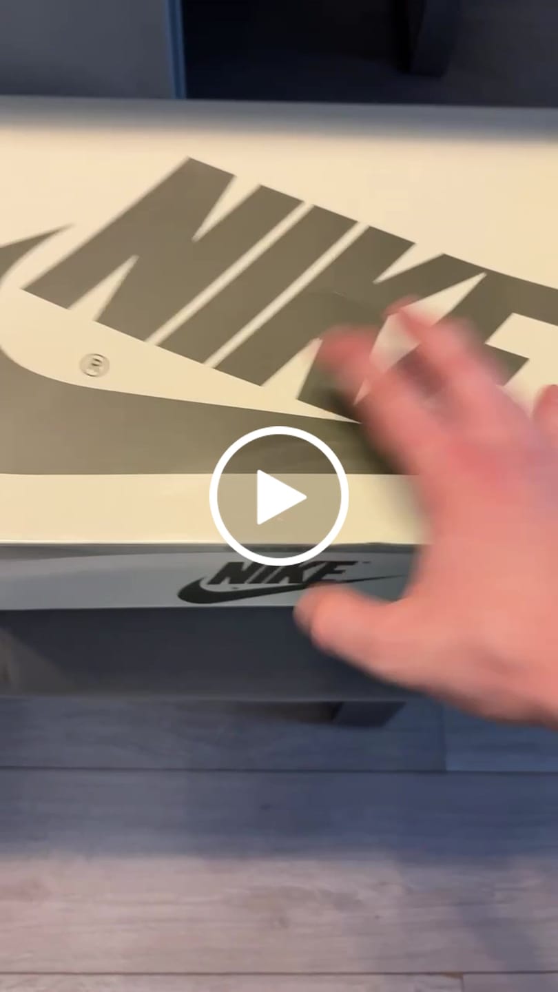 Customer video review of Travis Scott x AJ1 Low OG 'Black Olive'