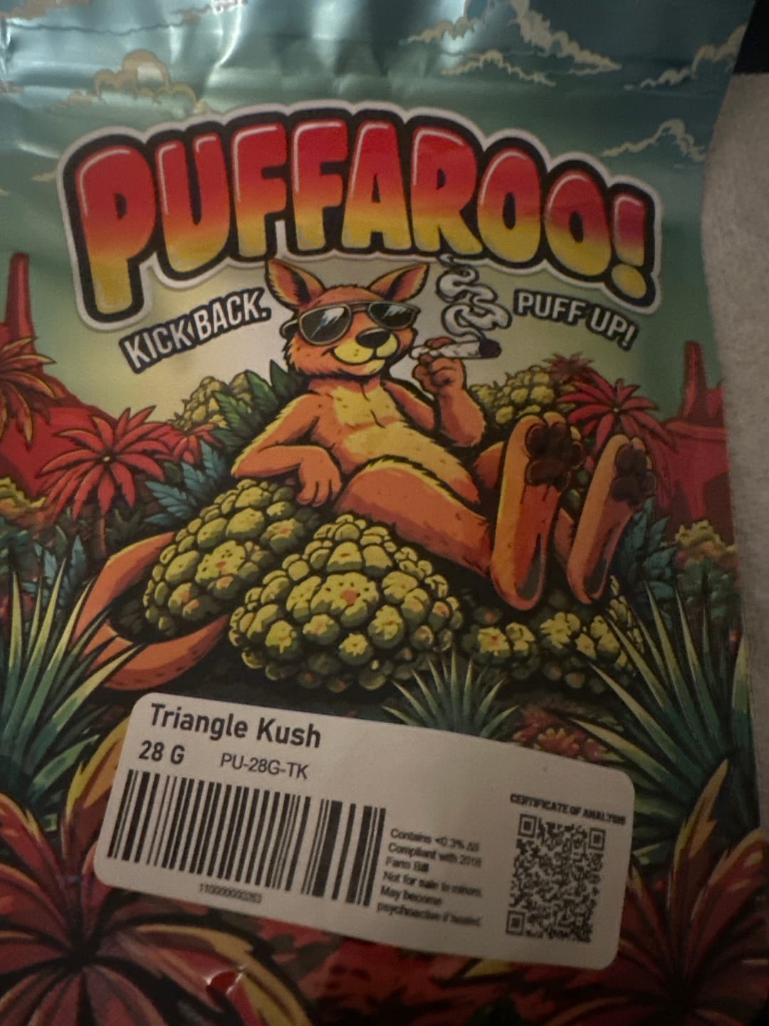 Customer photo review of Puffaroo - Triangle Kush - 28 Grams - Indica