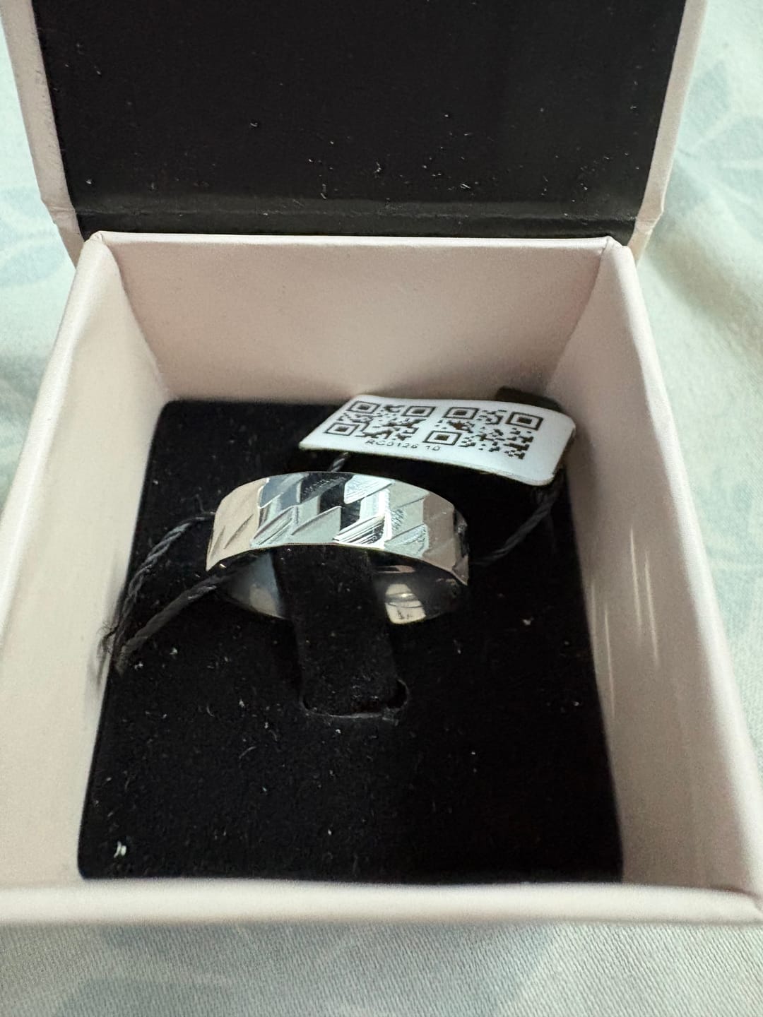 Customer photo review of Spiral Vortex Carved Ring