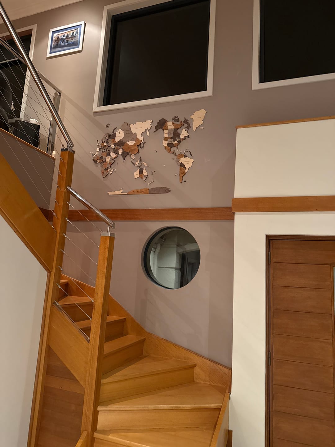 Customer photo review of 3D Wooden World Map Multicolor