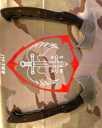 Customer photo review of Сustom made tomahawk "Ogun"