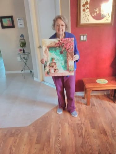 Customer photo review of Entrée fleurie