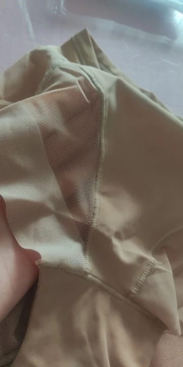 Customer photo review of Culotte taille haute à bandes croisées