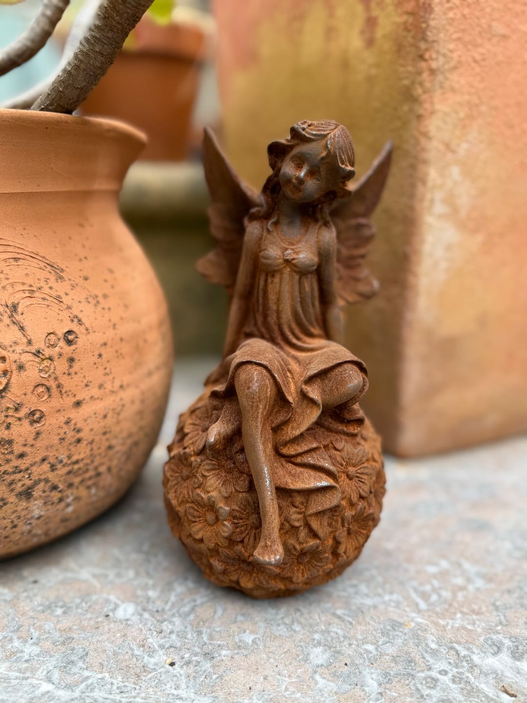 Customer photo review of Miss Angelique French Provincial Fairy Statue, Rust Cast Iron 21.5cm