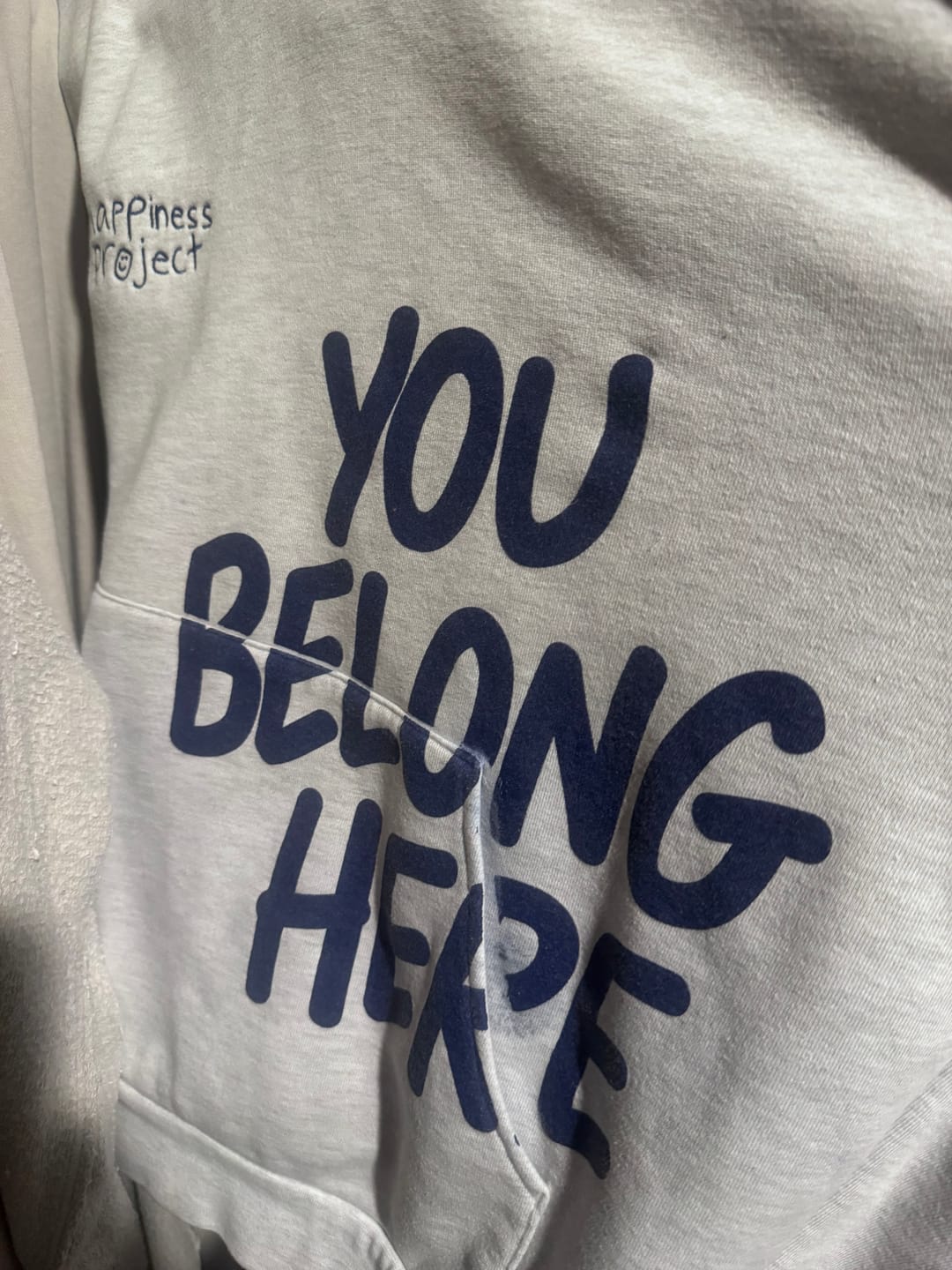 Customer photo review of Suicide Prevention Month Hoodie - Heather Gray