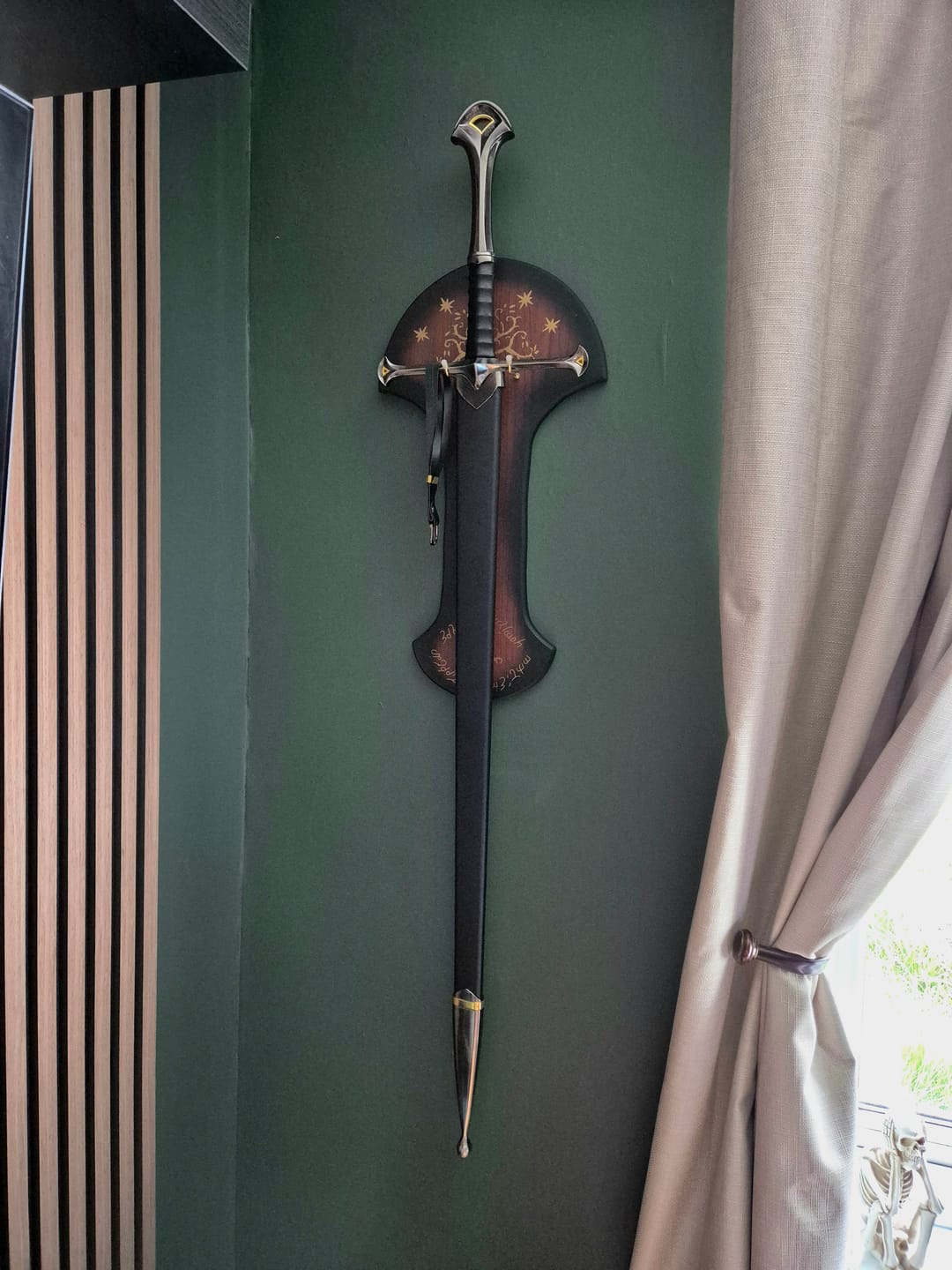 Customer photo review of Anduril Damascus Lord of the Rings Sword