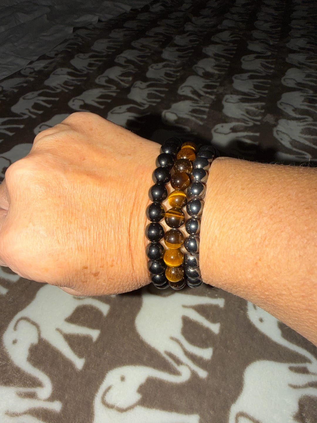 Customer photo review of Hematite Bracelet