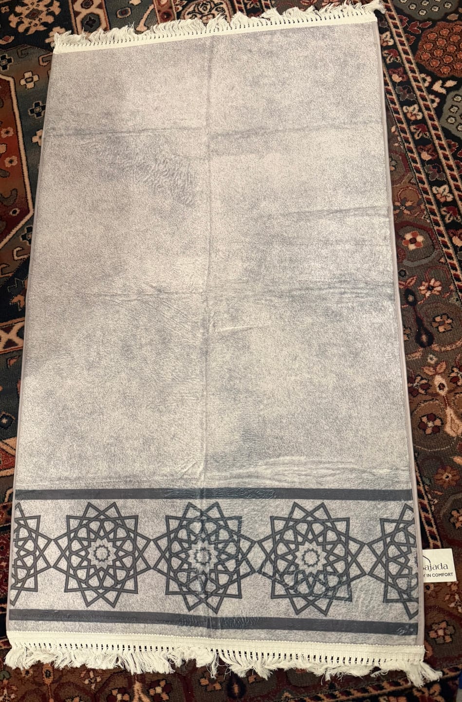 Customer photo review of Al-Fateh Grand Mosque Padded Prayer Mat