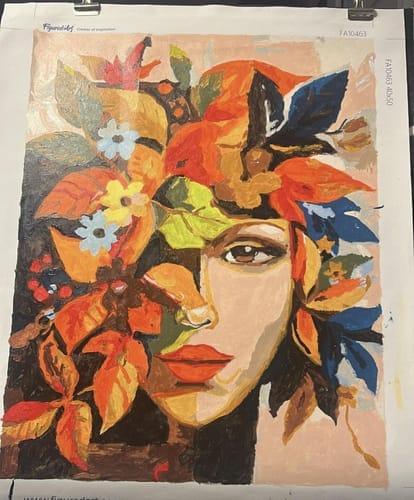Customer photo review of Visage floral d'Automne inspiré de Picasso