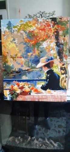 Customer photo review of Femme en Automne inspirée de Renoir