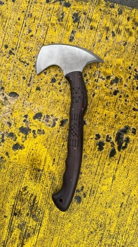 Customer photo review of Hand forged tomahawk "Nanook"