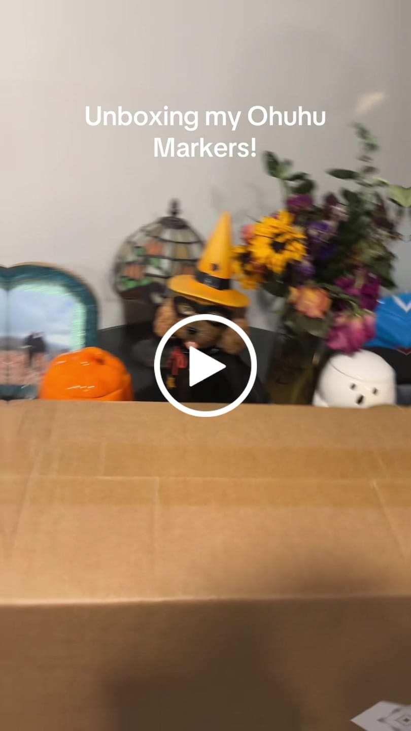 Customer video review of Ohuhu Honolulu 320 Colors Dual Tips Alcohol Art Markers (New Color Codes)