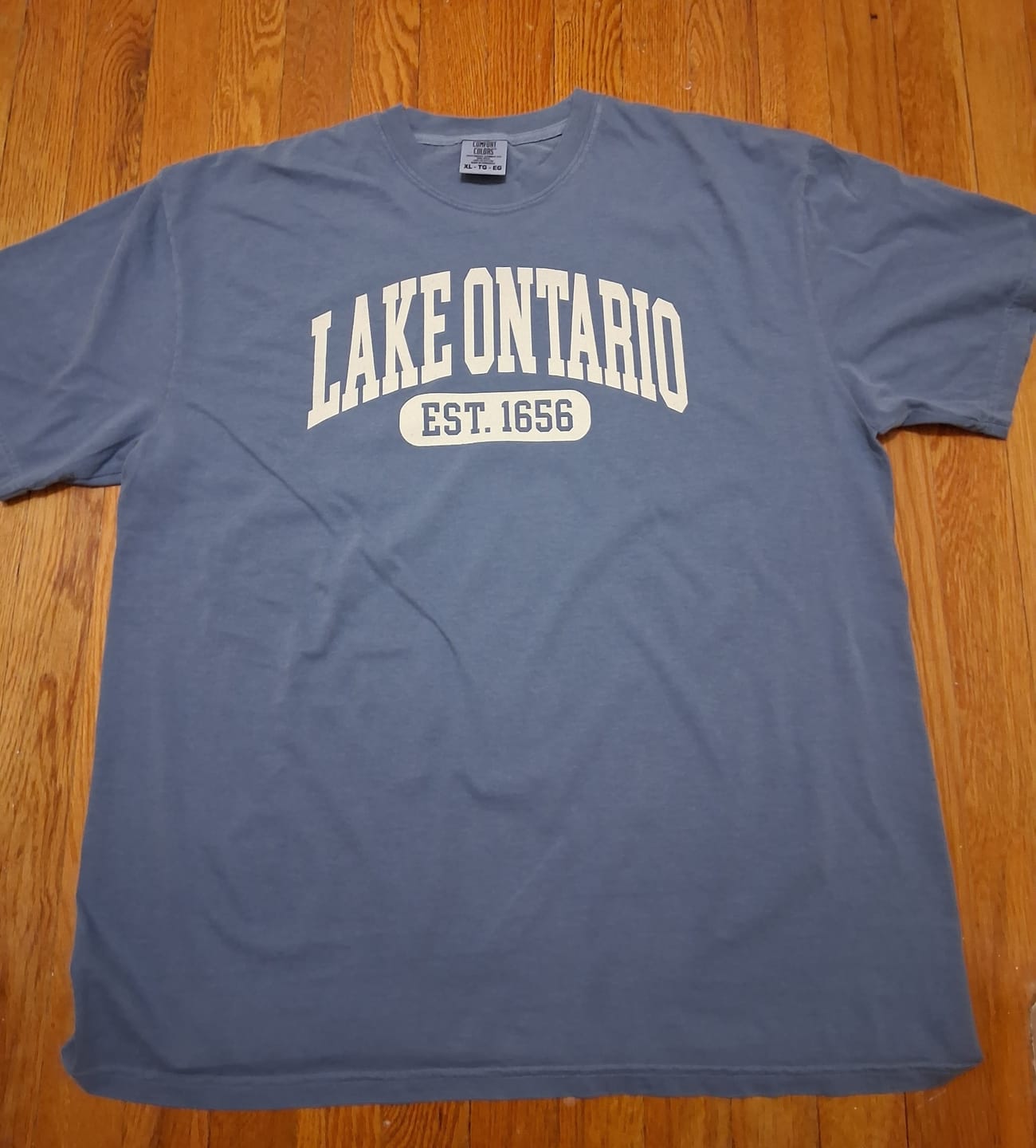 Customer photo review of Lake Ontario Varsity T-Shirt