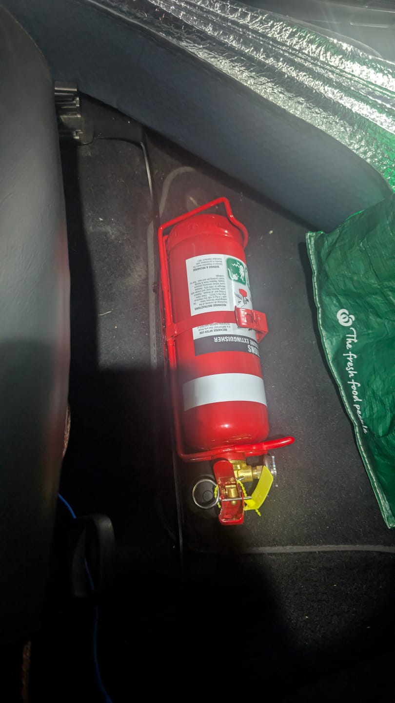Customer photo review of VW Golf Fire Extinguisher Bracket/Mount