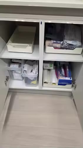 Customer photo review of Pull Out Cabinet Organizer