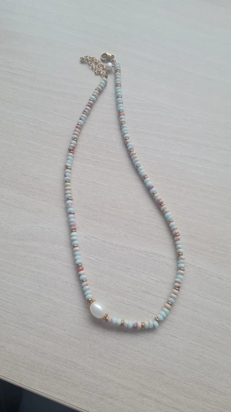 Customer photo review of Handmade Harmony Necklace