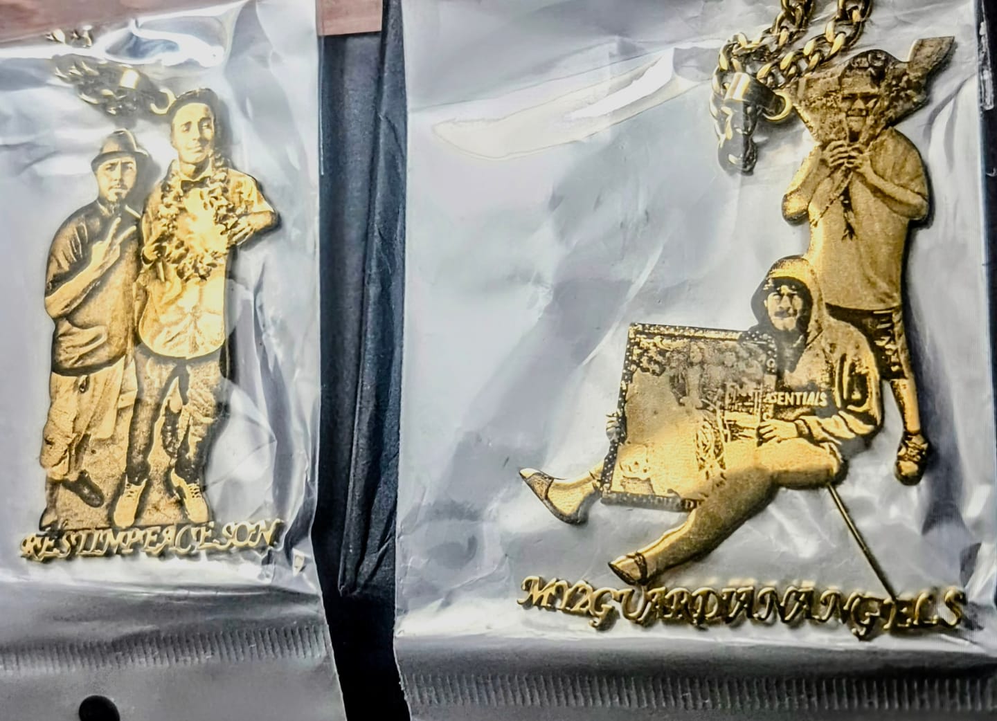 Customer photo review of Custom Photo Engraved Pendant Necklace