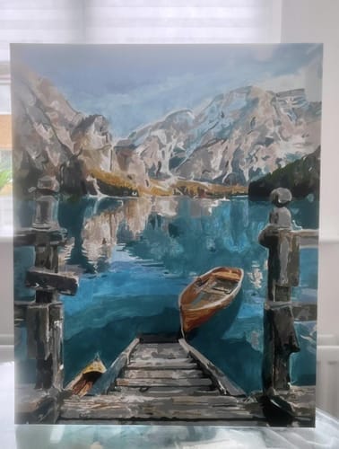 Customer photo review of Barque sur un Lac de Montagne