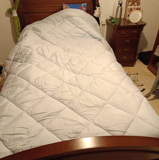 Customer photo review of Edredón 2 en 1 – que elimina neccesidad de sábanas