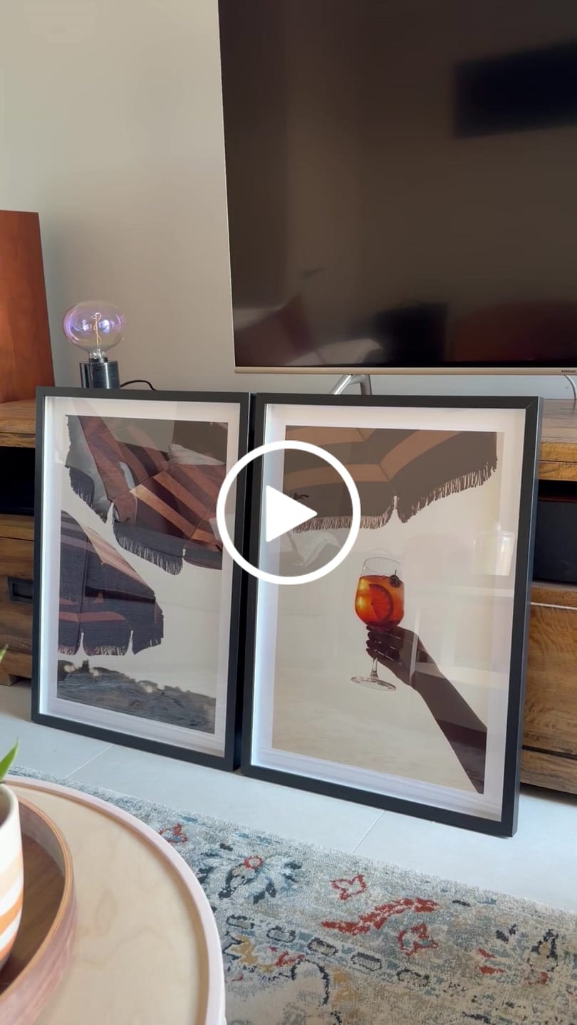 Customer video review of Riviera Sunsets I & II Art Print Set of 2 | Matching Wall Art